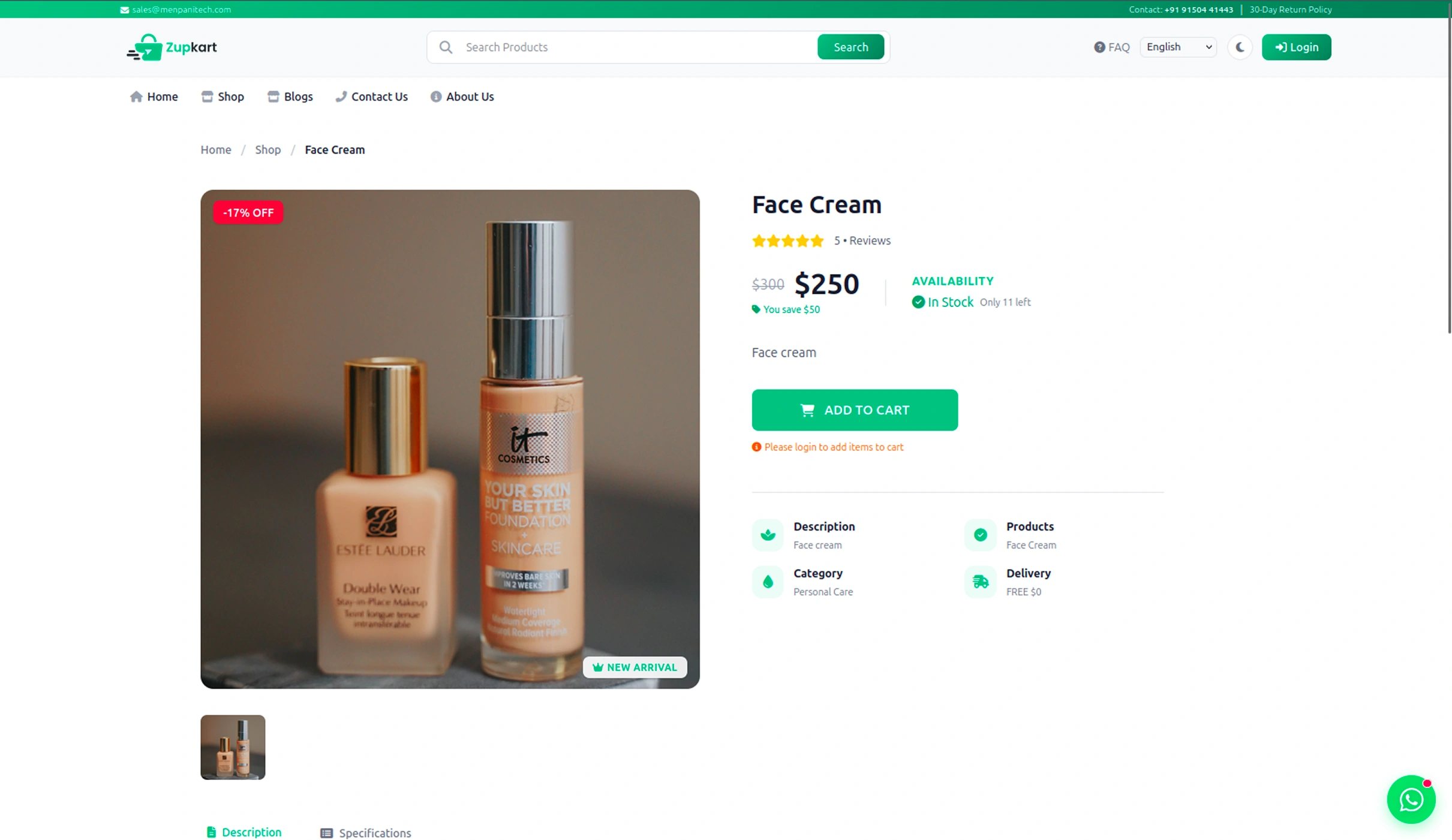 Product Page Preview